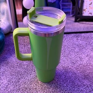 Green Travel Mug with Handle